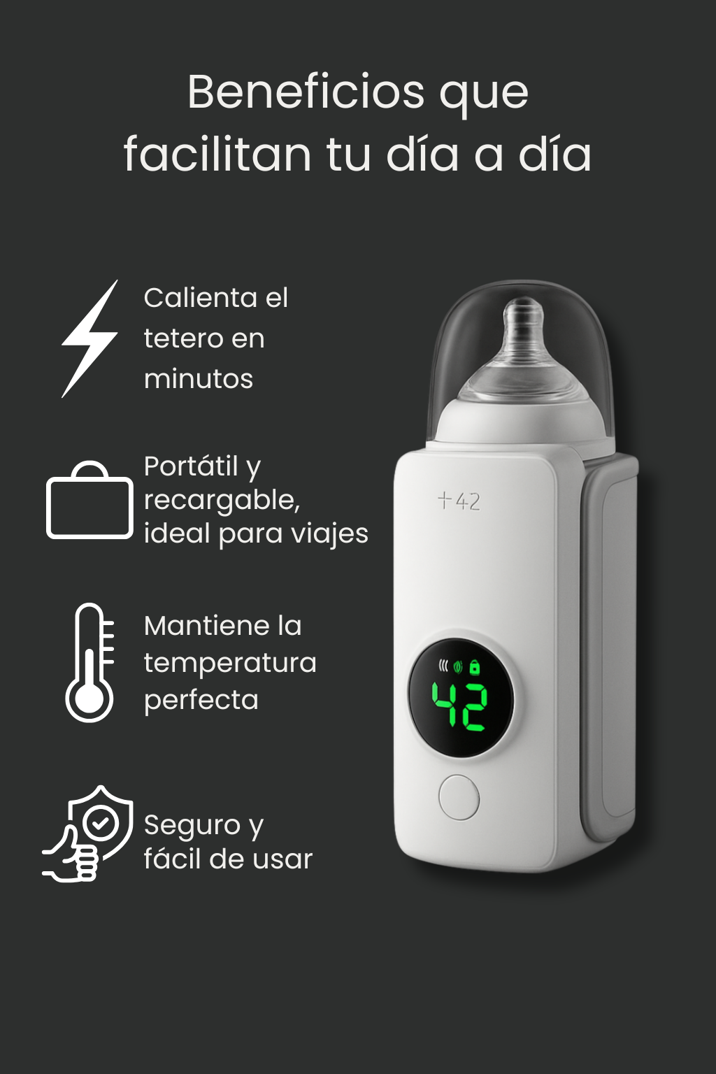 Calienta el Biberón de tu Bebé en Minutos, Donde Sea y Cuando Sea