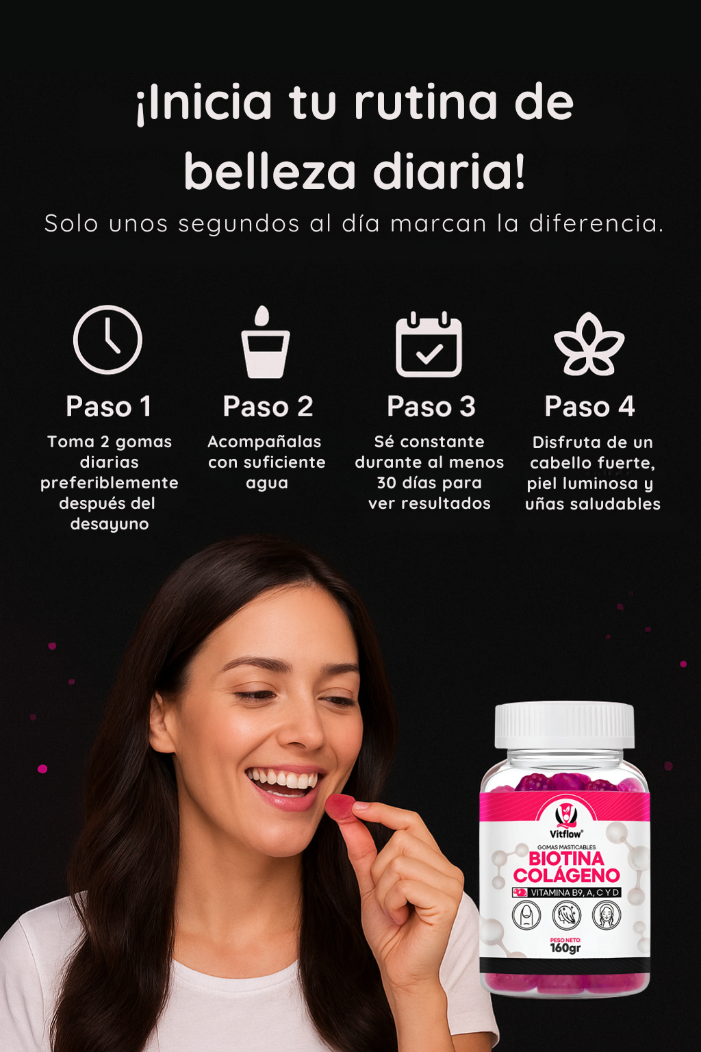 GOMITAS BIOTINA MAS COLAGENO