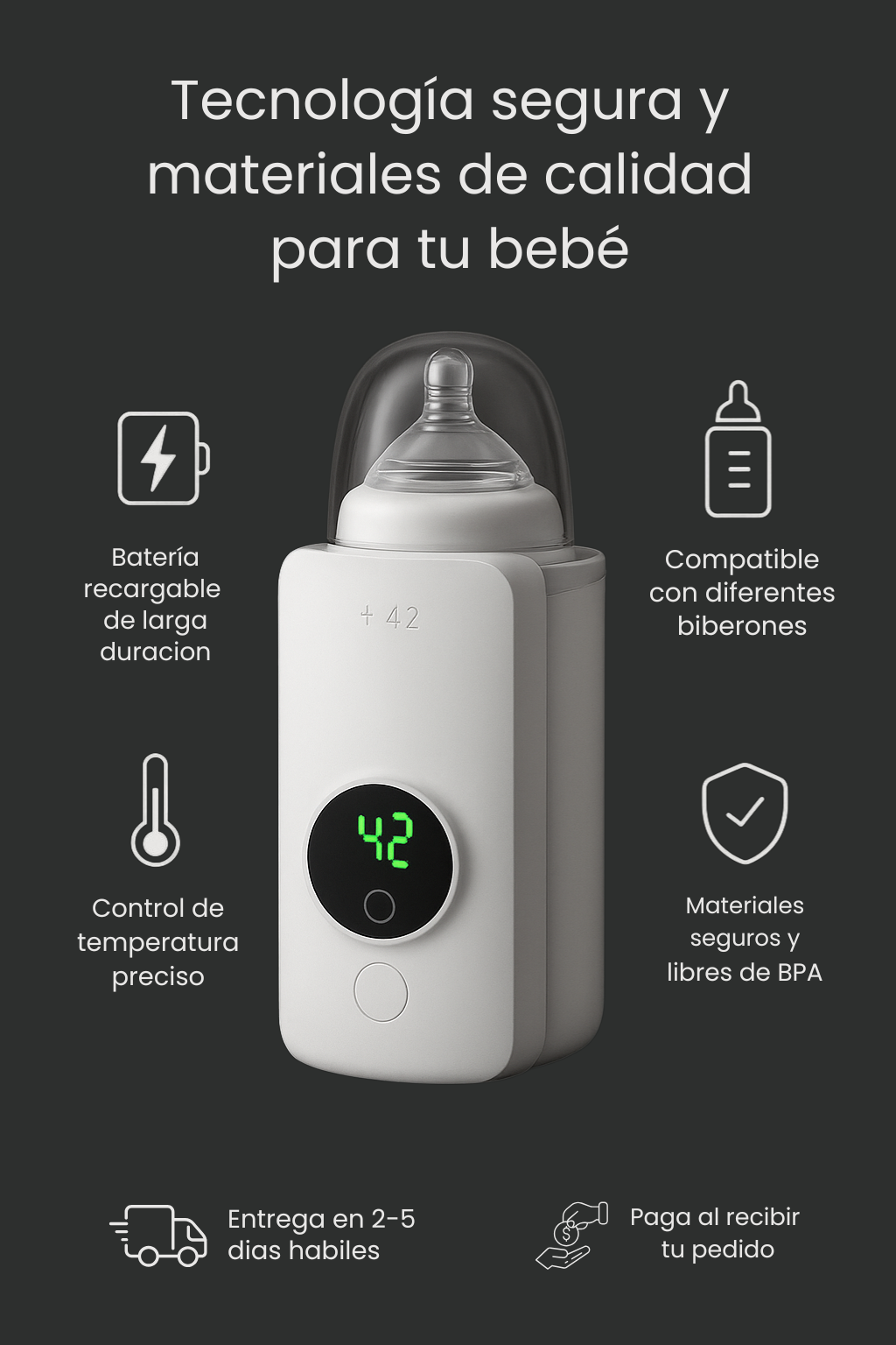 Calienta el Biberón de tu Bebé en Minutos, Donde Sea y Cuando Sea