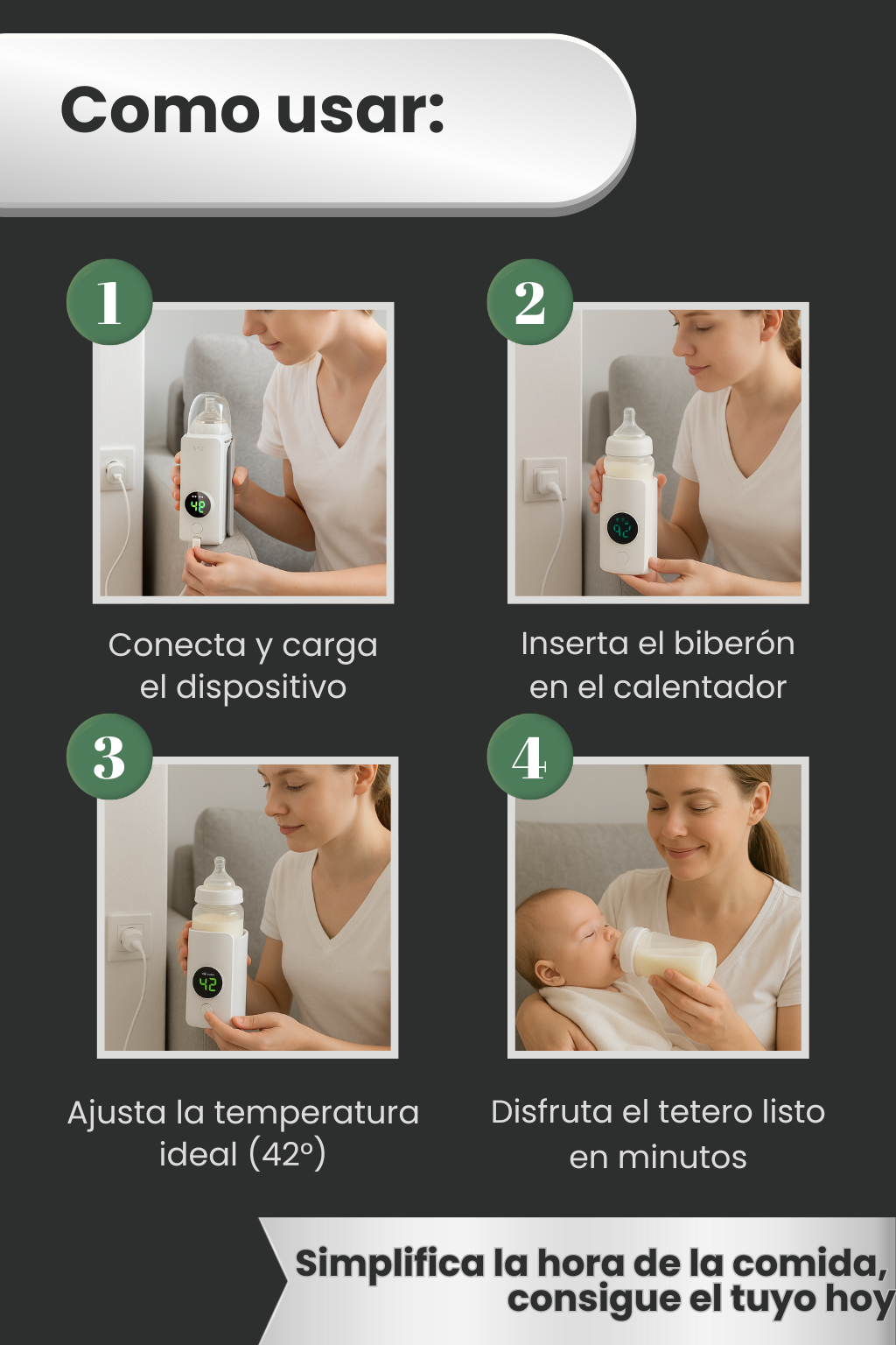 Calienta el Biberón de tu Bebé en Minutos, Donde Sea y Cuando Sea