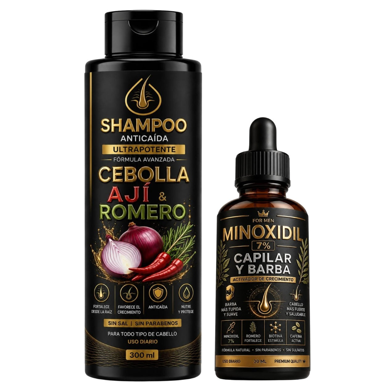 SHAMPOO CEBOLLA-AJI-ROMERO