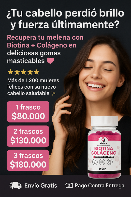 GOMITAS BIOTINA MAS COLAGENO