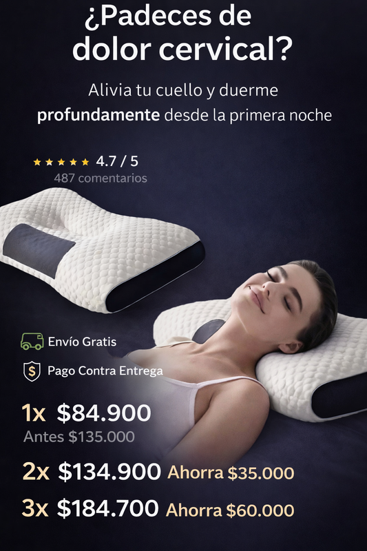 CerviRest™ – Almohada Cervical Ergonómica
