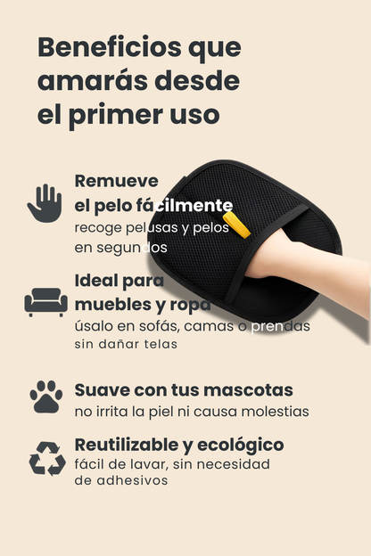 Elimina el pelo de mascotas de tu sofá, cama y ropa en segundos sin rodillos pegajosos