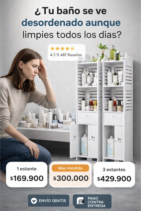 Estante Organizador de Baño Vertical Premium