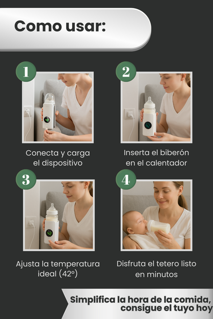 Calienta el Biberón de tu Bebé en Minutos, Donde Sea y Cuando Sea